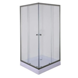 Душевая кабина Mixxus CUBIC SCT01-90x90x195-TR GRAPHITE прозрачная 4мм (MI6905)