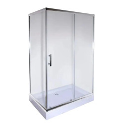 Душевая кабина Mixxus HARD SCT01-100x90x198-TR CHROME прозрачная 5мм (MI6909)