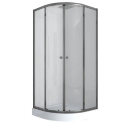 Душова кабіна Mixxus PLAIN SCT02-90x90x195-TR GRAPHITE прозора 4мм (MI6901)