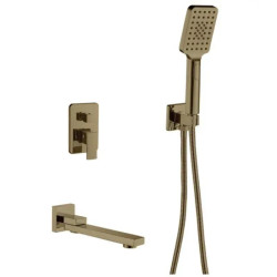 Душова система прихованого монтажу Haiba KUBUS 009 (INNER) BRUSHED GOLD (HB9629)