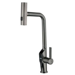 Кухонный смеситель с выдвижным изливом Mixxus FALCON 014 GRAPHITE (MI6839)