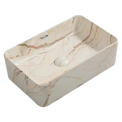 Раковина Mixxus Premium QUADRO-0208 MARBLE 480х315х140 (MP6518)