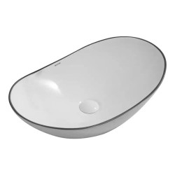 Раковина Mixxus Premium WAVE-0105 EDGE BLACK 620х360х160 (MP6556)