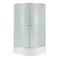 Душова кабіна Lidz Latwa SC90x90.SAT.MID.FR скло Frost 4 мм + Lidz KAPIELKA ST90x90x26, з панеллю