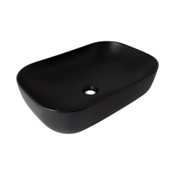 Раковина Qtap Robin 610х400х145 Matt black QT132143PMBMBN