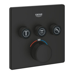 Термостат прихованого монтажу для душу Grohe Grohtherm SmartControl (102167KF00) чорний