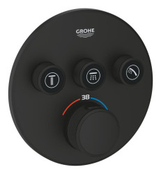 Термостат прихованого монтажу для душу Grohe Grohtherm SmartControl (29508KF0) чорний