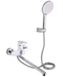 Змішувач для ванни Qtap Jay QTJAY2601CRW45552 Chrome/White