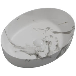 Раковина Mixxus Premium Ellipse-0104 Marble 550х415х140 (MP6554)