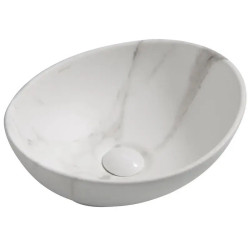 Раковина Mixxus Premium Ellipse-0108 Marble 400х330х145 (MP6526)