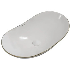 Раковина Mixxus Premium Wave-0105 EDGE GOLD 620х360х160 (MP6557)