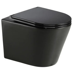 Унітаз підвісний Mixxus Premium Bevel-0301-T3 Black 515х355х365 Tornado 3.0 (MP659)