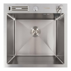 Кухонная мойка Valeso Handmade 50x50 с подставкой для ножей (3,0/0,8)