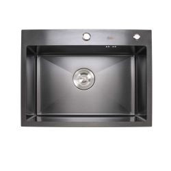 Кухонна мийка Valeso Handmade 60x45 PVD чорна (товщина 3,0/1,5)