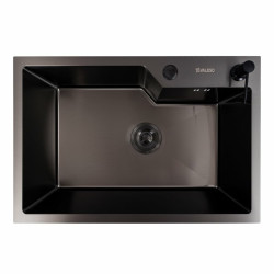 Кухонна мийка Valeso Handmade 65x43 PVD чорна (3,0/0,8)