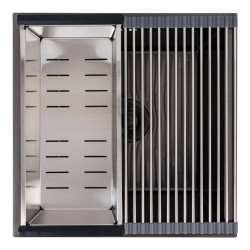 Кухонна мийка Valeso Handmade CM 44x44 PVD чорна (під стільницю)