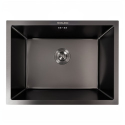 Кухонная мойка Valeso PVD черная 58x43 под столешницу (3.0/0.8)