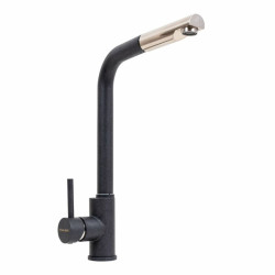 Кухонний змішувач з висувним виливом Valeso Q411B Карбон