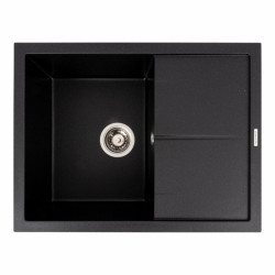 Кухонна мийка Valeso 6550 CRIPTA матова (чорний металік)