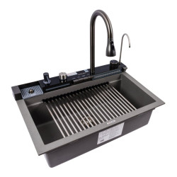 Кухонна мийка Valeso 6846 Irena матова (сірий мусон)