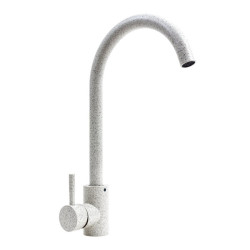 Кухонний змішувач Valeso 56 В NESP 3008 А білий у крапку