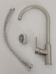 Кухонний змішувач Valeso NES-VD7 нержавіюча сталь