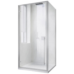 Душова кабіна Koer SR SC08-90x90x200-TR-01 прозоре скло Easy Clean 6мм, хром (KR5371)