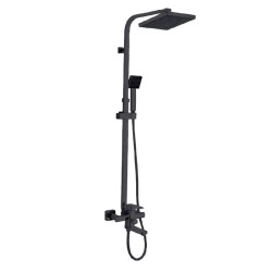 Душова система Zerix LEB16-123 Black (колір чорний) (ZX5574)
