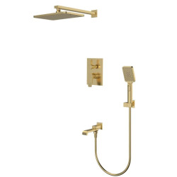 Душова система прихованого монтажу Mixxus Premium Dali 009 INNER BOX Brushed Gold (MI6767)