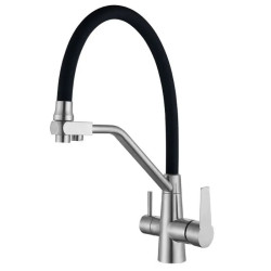 Кухонный смеситель с подключением к фильтру Mixxus FUL-021 REFL.Black MX0787