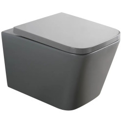 Унітаз підвісний Mixxus Premium QUADRO-0305-R Gray 510x350x345 RIMLESS (MP6656)