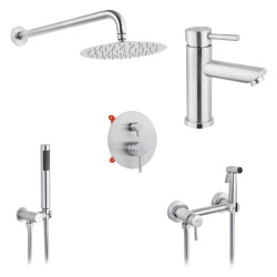 Душевая система скрытого монтажа Kroner Edelstahl Klassisch-ESG082 + ESG010 + ESG052