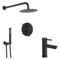 Душевая система скрытого монтажа Kroner Edelstahl Klassisch-SCH082 + Edelstahl Klassisch-SCH010