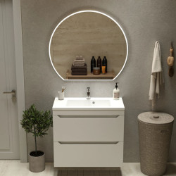 Тумба з раковиною Fancy Marble (Буль-Буль) Smith 800 + Josefine Slim 800