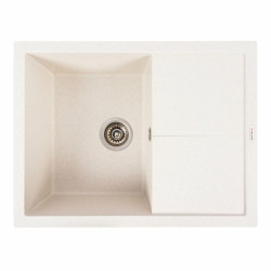 Кухонна мийка Valeso 6550 CRIPTA матова біла в крапку