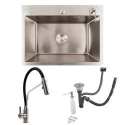 Кухонна мийка Valeso Handmade (58x43 см) + Valeso KN36