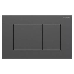 Панель змиву Geberit Sigma40 Square, нерж.сталь матова, чорний хром (115.629.QD.1)