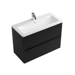 Тумба с раковиной Fancy Marble (Буль-Буль) Maycan 100 графит матовый