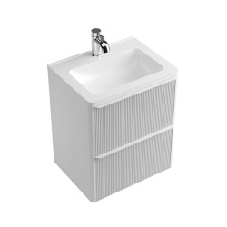 Тумба з раковиною Fancy Marble (Буль-Буль) Maycan 60 білий