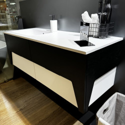 Тумба під раковину Fancy Marble (Буль-Буль) BARI графіт матовий