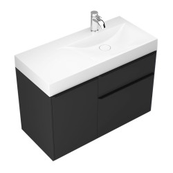 Тумба з раковиною Fancy Marble (Буль-Буль) KERRI графіт матовий