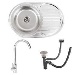 Кухонна мийка Valeso 7750 Декор 0,8/180 TM + Valeso 56 NESP