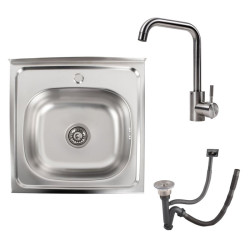 Кухонна мийка Valeso 5050 Сатин 0,7/160 TM Valeso NS02A