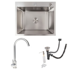 Кухонная мойка Valeso Handmade 60x50 + Valeso 56 NESP