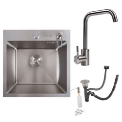 Кухонна мийка Valeso Handmade 45x45 + Valeso NS02A