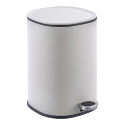 Ведро для мусора Zerix Prime-TC0105 White 5л белый (ZX5901)