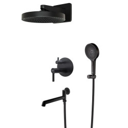 Душова система прихованого монтажу Koer KB-66029-05 чорний (KR5492)