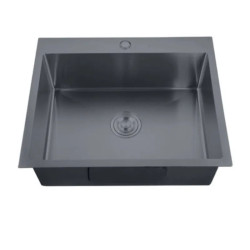 Кухонная мойка Zerix ZH5045-215 Nano-Black (3.0/0.8) (MX1580)