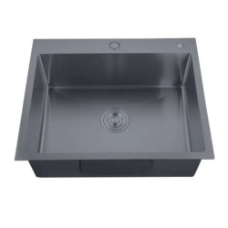 Кухонная мойка Zerix ZH5050-215 Nano-Black (3.0/0.8) (MX1582)