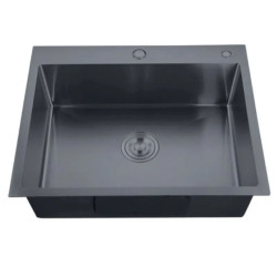 Кухонная мойка Zerix ZH5843-215 Nano-Black (3.0/0.8) (MX1584)